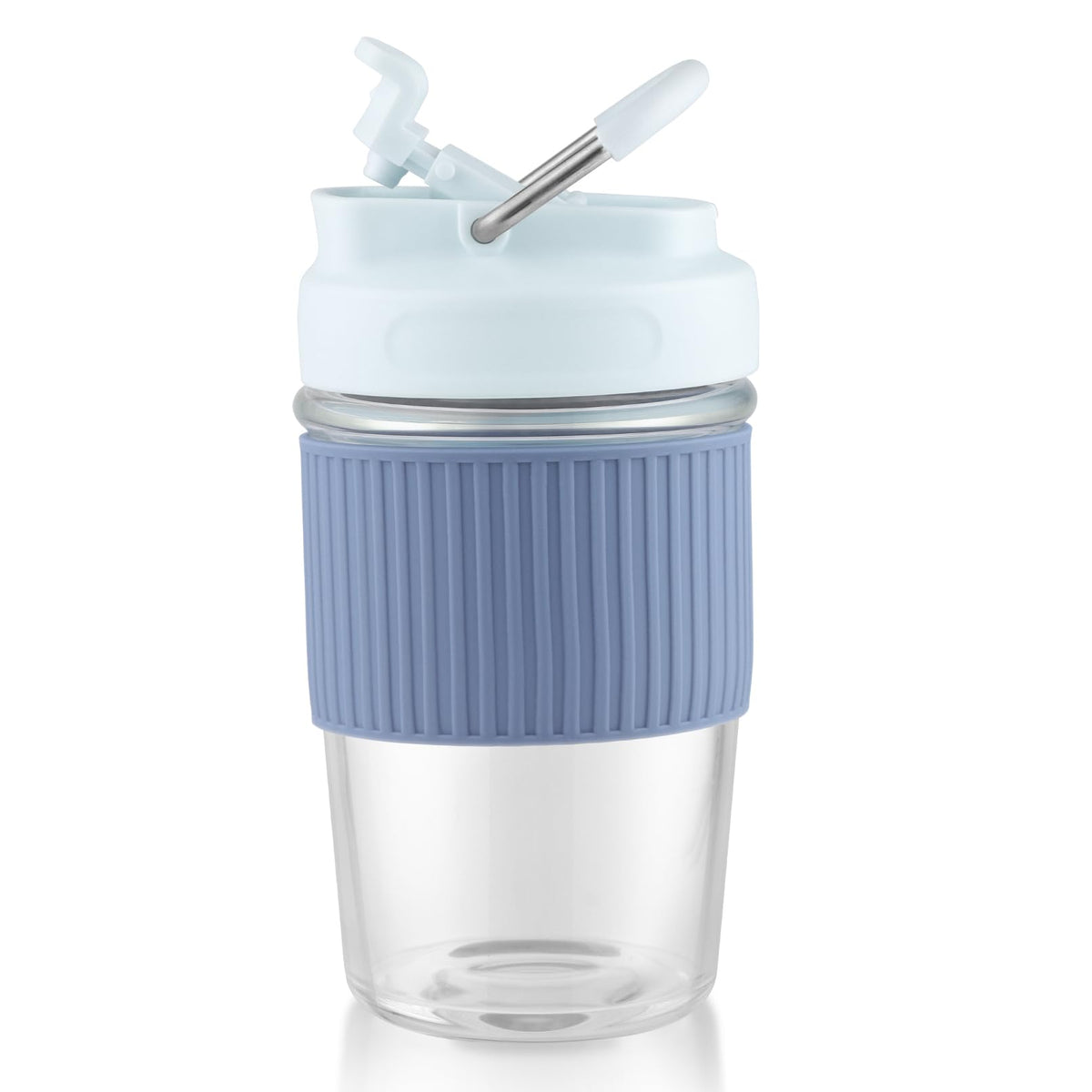 Taza Sivaphe de vidrio borosilicato 16 oz, ideal para café o té caliente.