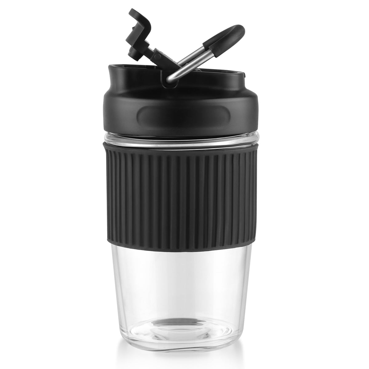 Vaso Sivaphe de vidrio borosilicato 16oz para bebidas frías o calientes, ideal en casa u oficina.