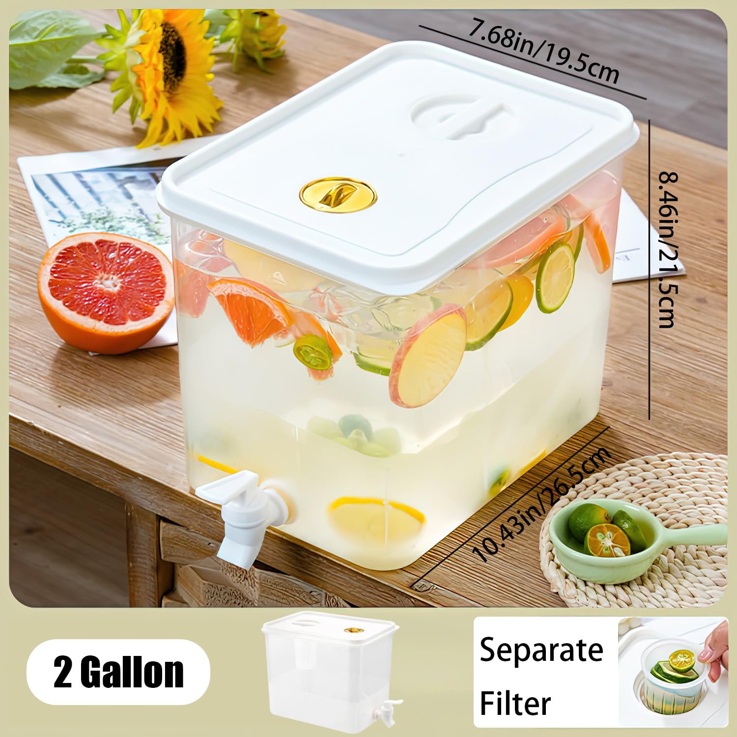 Dispensador Sivlnian con grifo práctico para servicio rápido.