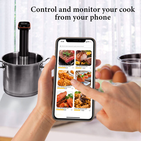 Sixfivsevn Sous Vide calentamiento ultrarrápido de 1100W.