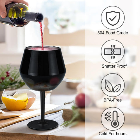 Capacidad de 414 ml en Siyaluens, perfecto para vino, agua o café.