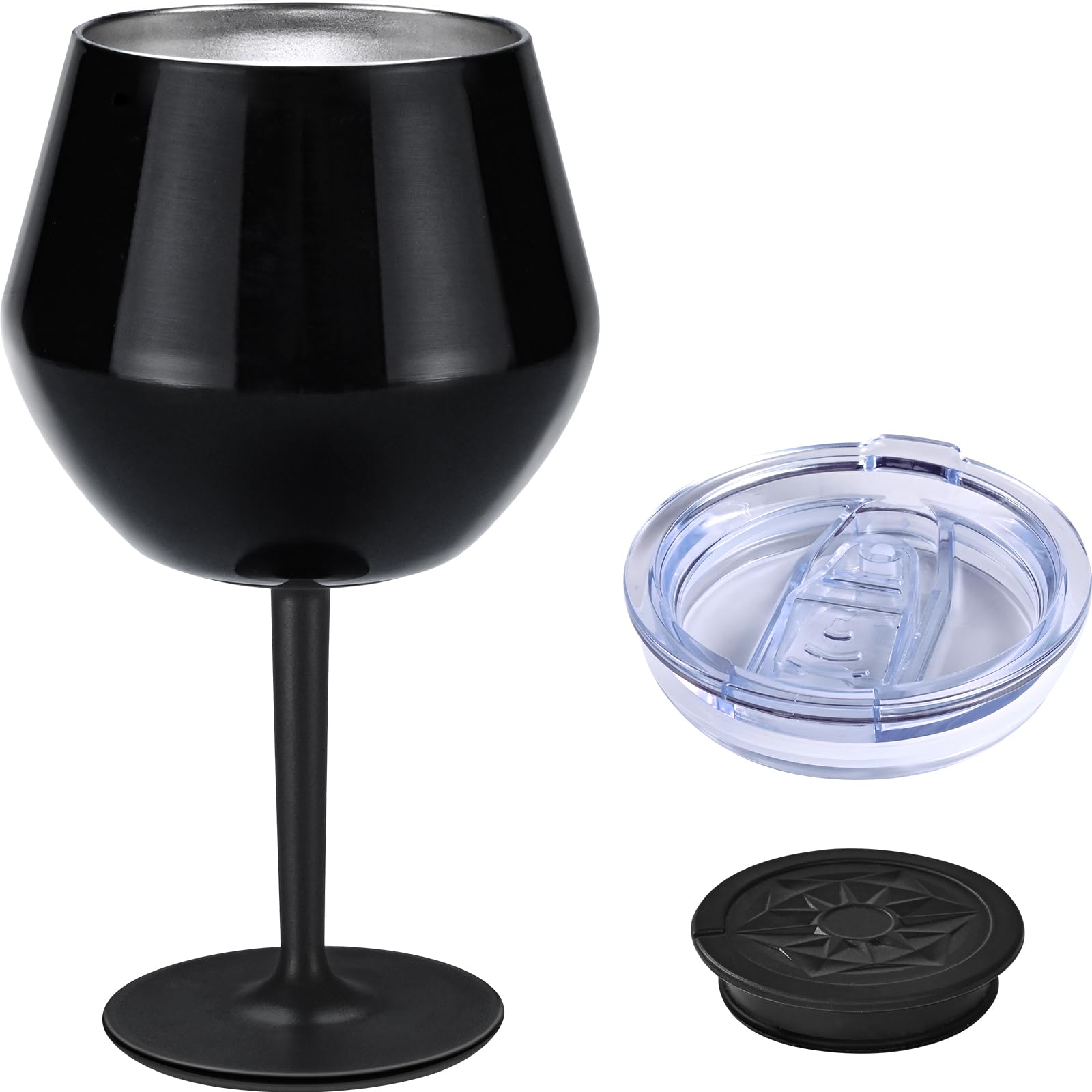 Vaso Siyaluens con tallo desmontable para transición entre copa y vaso de viaje, comodidad versátil.