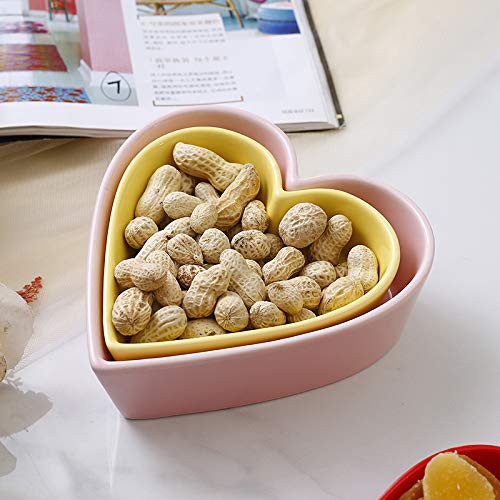 Tazón corazón de cerámica Sizikato, pieza decorativa para la mesa.