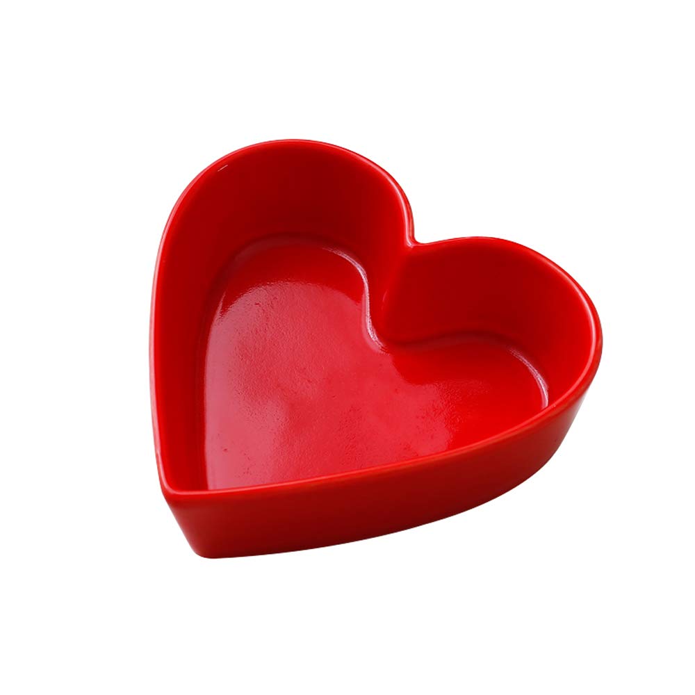 Sizikato tazón corazón cerámica para ensaladas, porciones equilibradas.