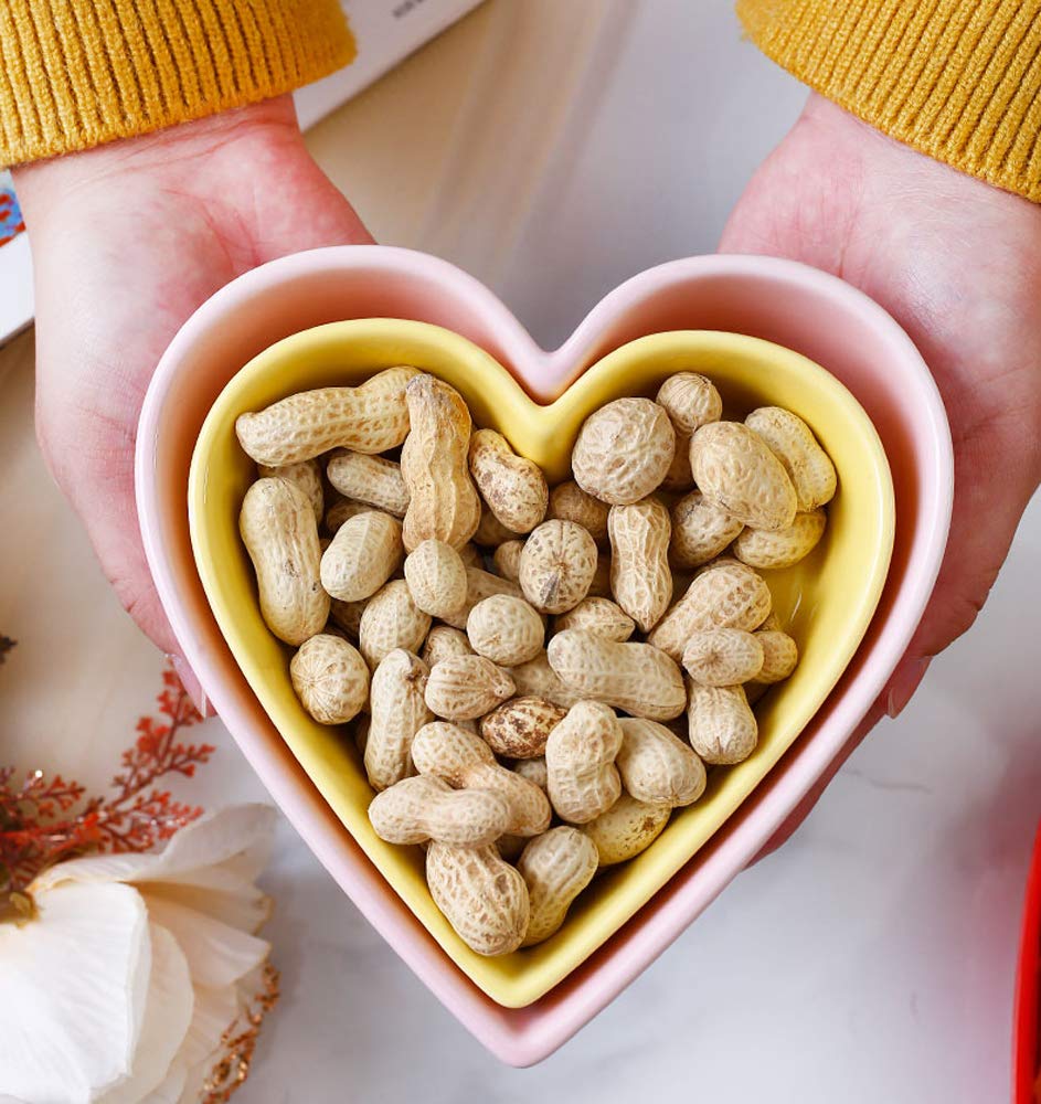 Sizikato tazón corazón cerámica para Valentín, regalo temático.