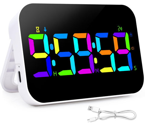 SJJSKY temporizador de cocina con pantalla RGB para diferenciar tareas