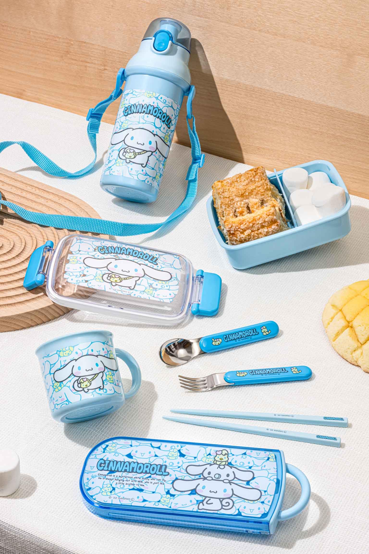 Skater Cinnamoroll Bento apto para microondas facilita calentar tus porciones