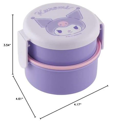 Skater Kuromi bento, diseño japonés auténtico, ideal para experiencias de comida escolar