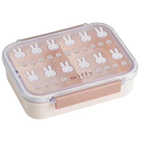 Skater Miffy lunch box frente: diseño adorable y práctico para comidas diarias.