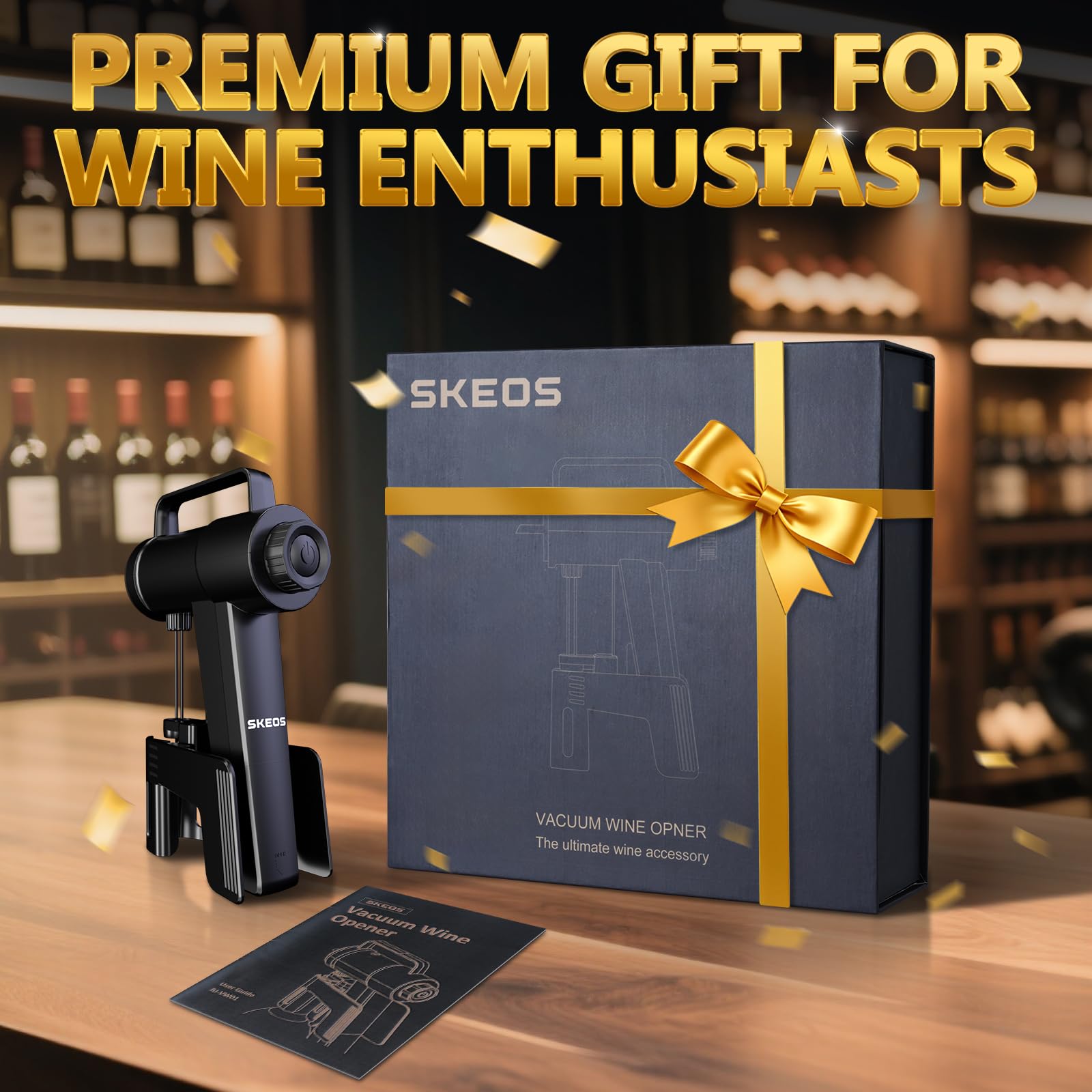 SKEOS regalo elegante para cenas y reuniones, con estilo y utilidad.
