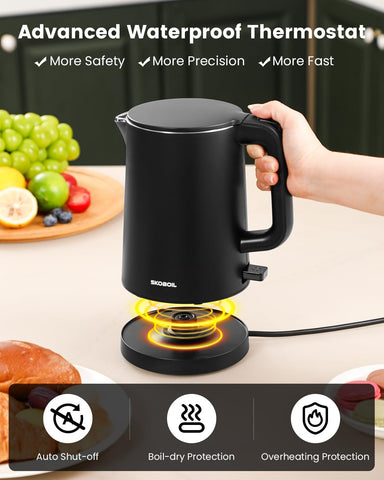 Rendimiento rápido: SKOBOIL hierve 800 ml en 4 minutos.