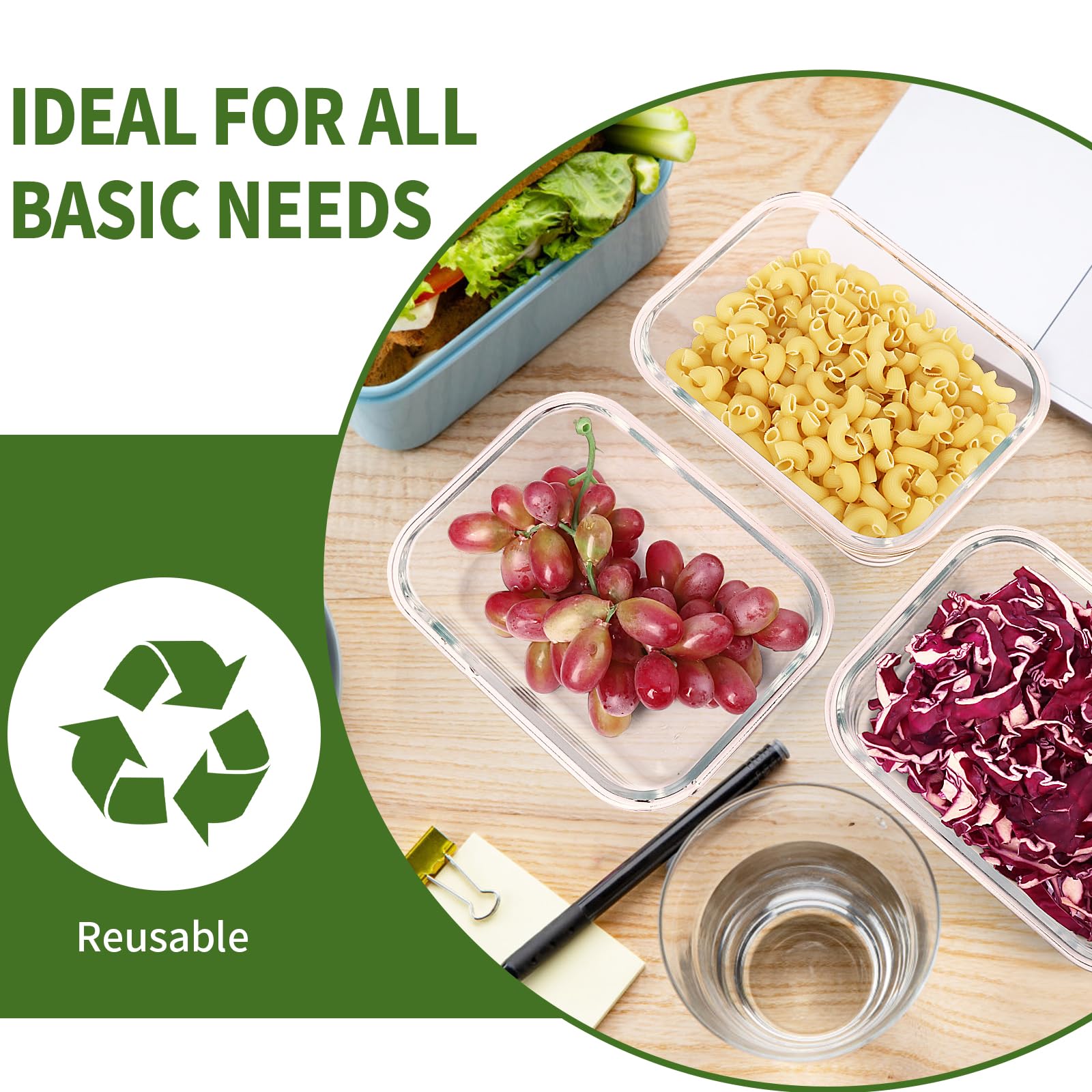 Skroam: kit de organización de cocina, práctico para despensa y porciones