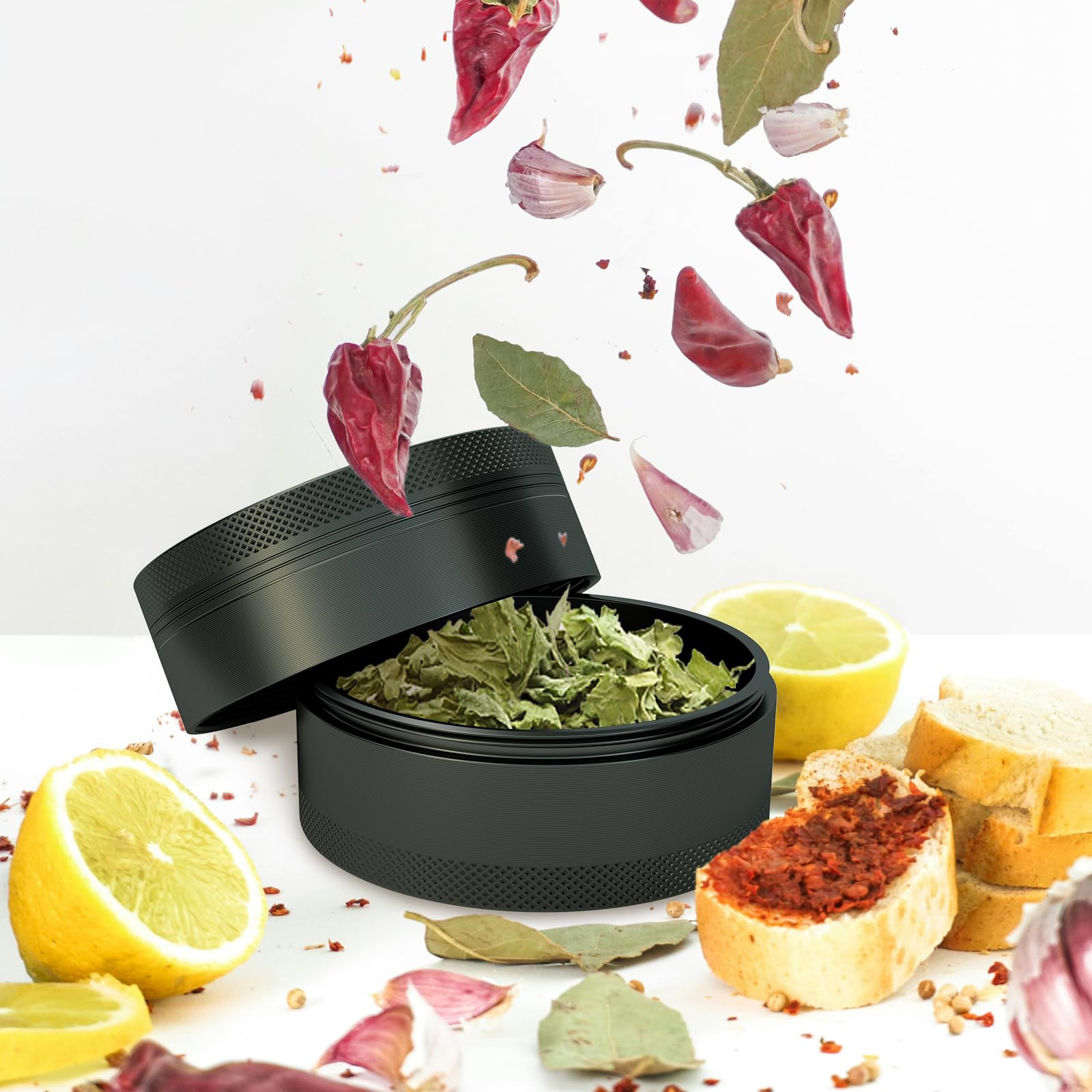 Molinillo SKROM MYP para especias de cocina, libera aromas en segundos.