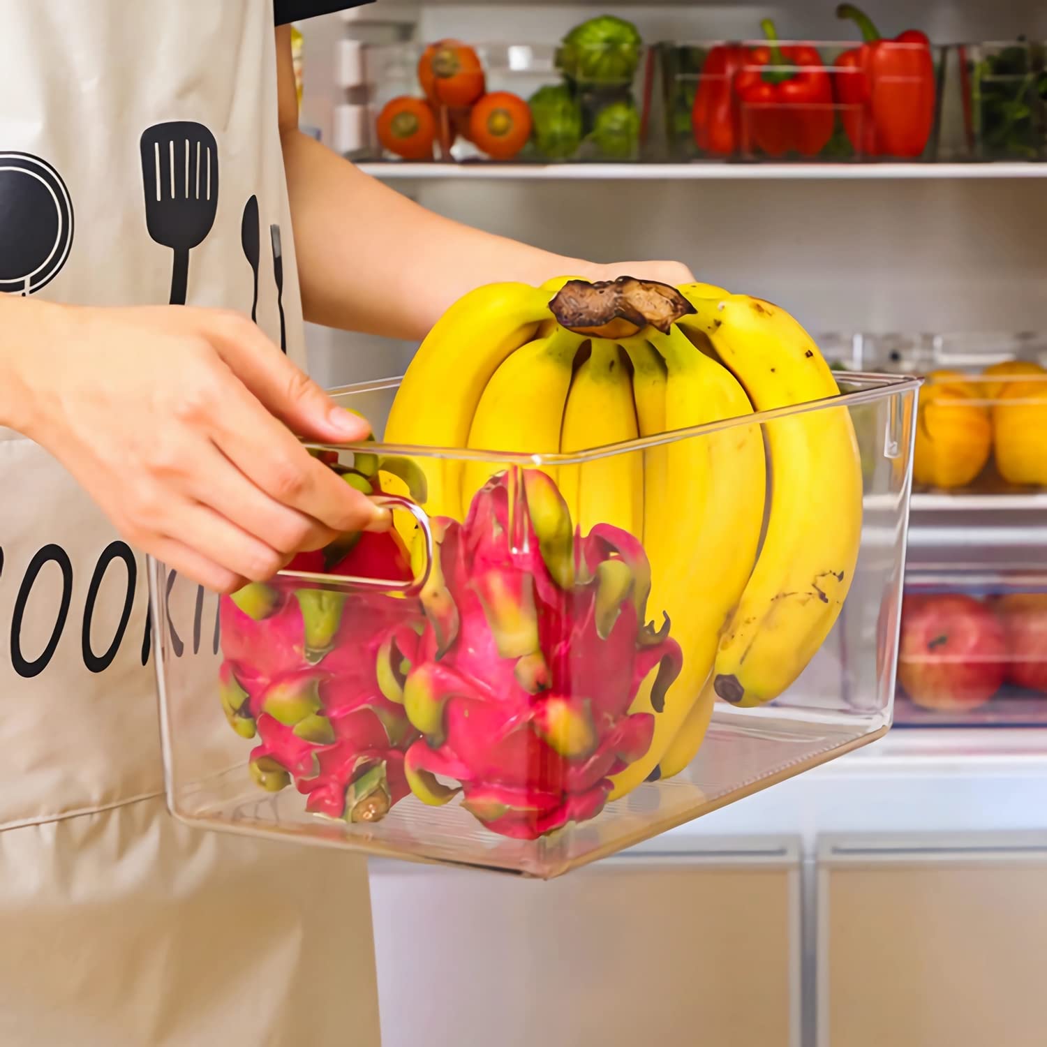 SKTEET contenedores 8L para cocina, organización eficiente y limpieza sencilla
