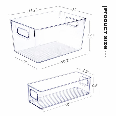 SKTEET juego de contenedores transparentes apilables para cocina