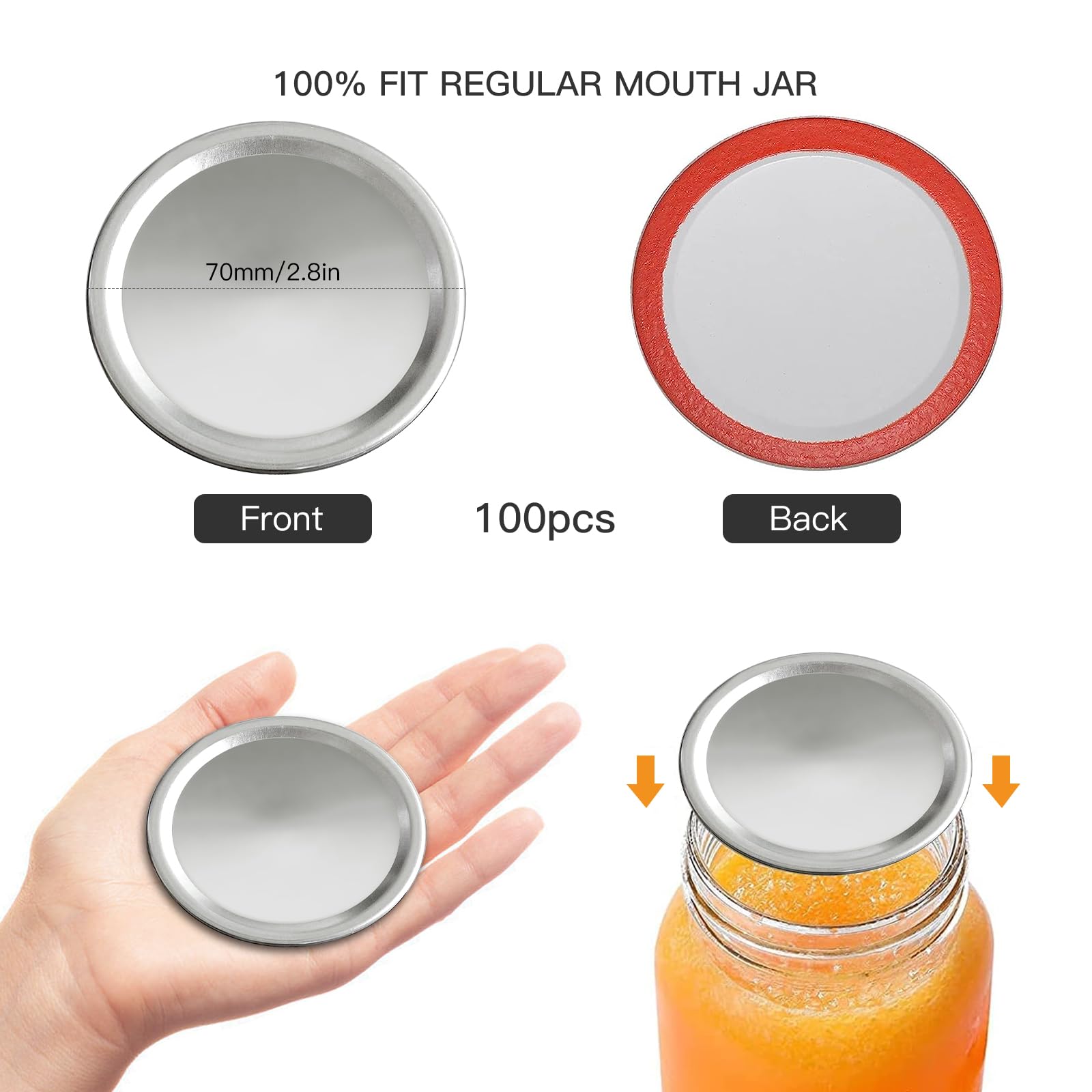 SkyBD tapas para conservacion de frutas y mermeladas, uso diario en cocina.