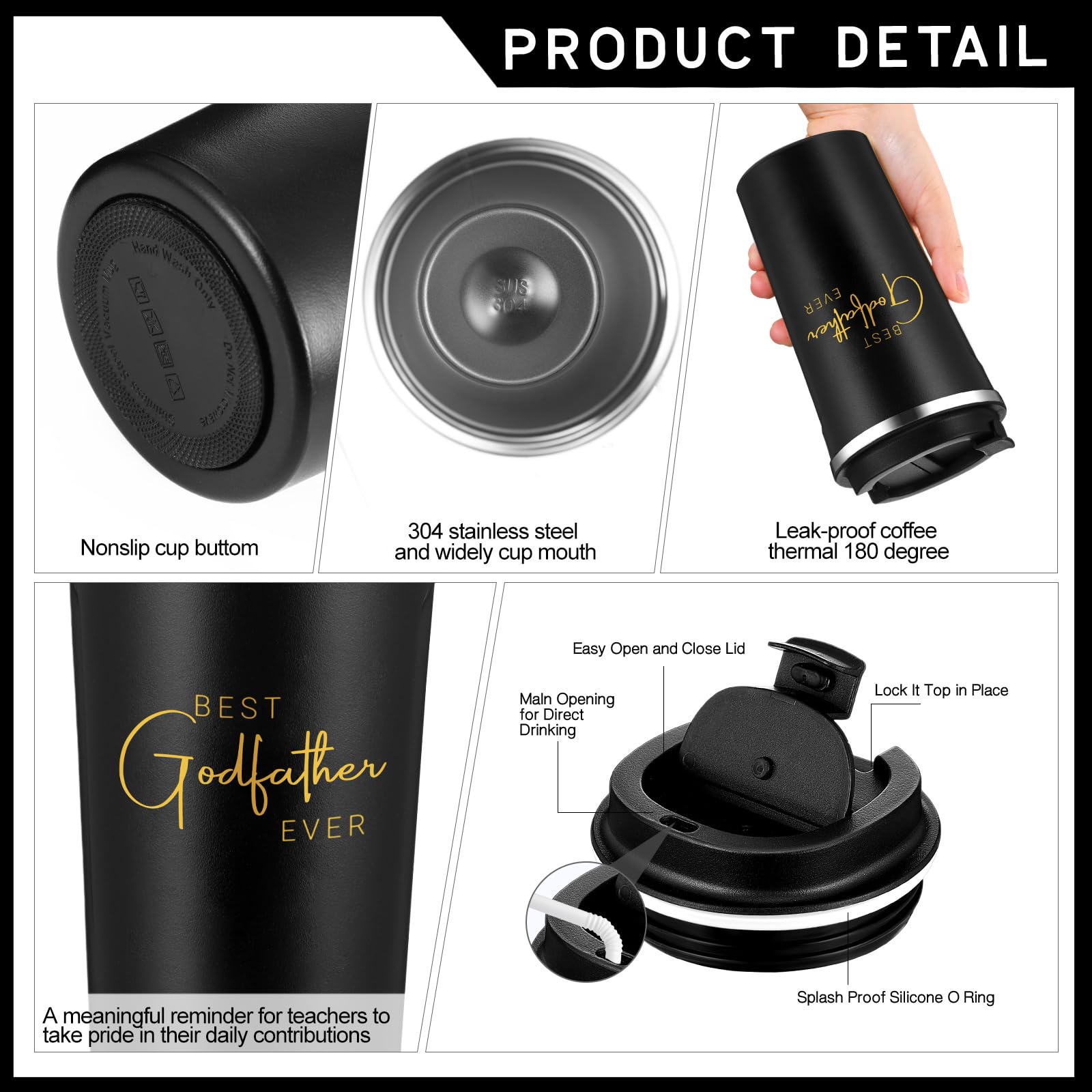 Skybooly padrino cuaderno con bolsillo para bolígrafo incluido