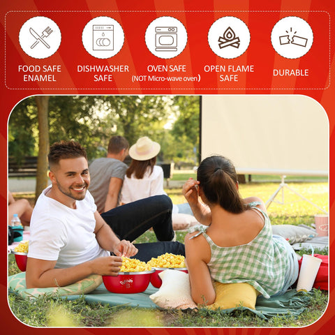 Skybooly cuencos reutilizables para palomitas, ideales para cine en casa.