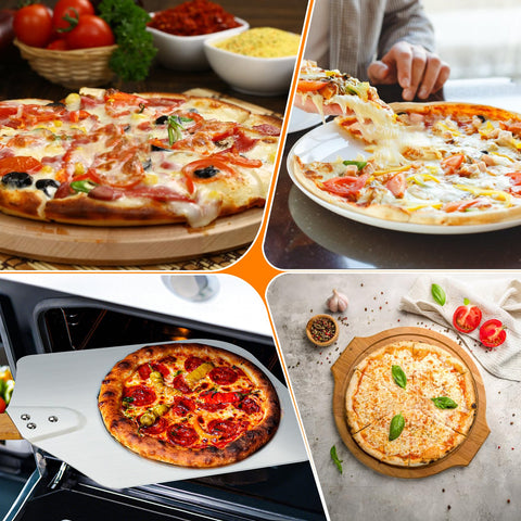 Skyflame uso-cocina-hogar-pala: herramienta duradera para pizzas y pan.
