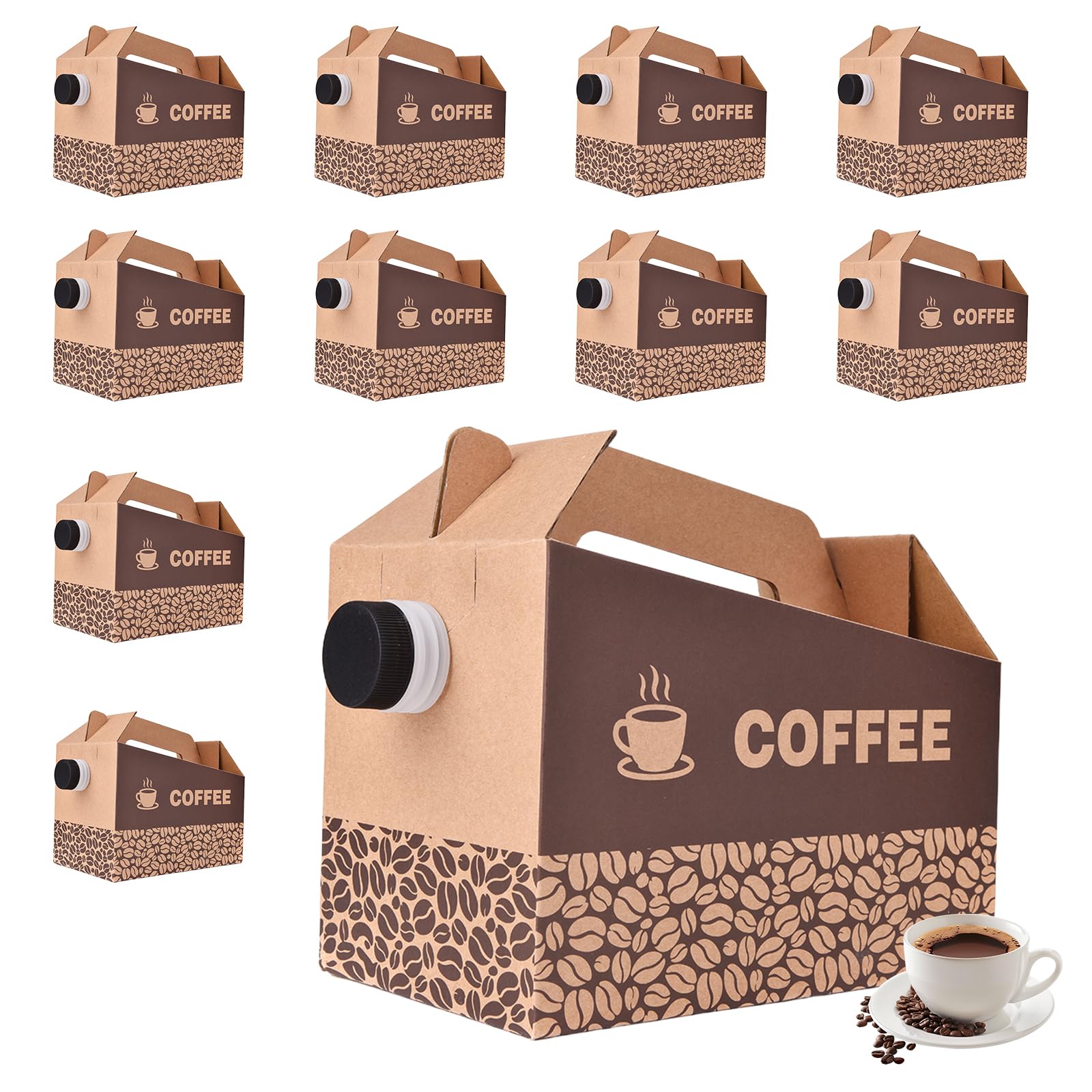 SkyJourney dispensador de café desechable con asa para servicio rápido