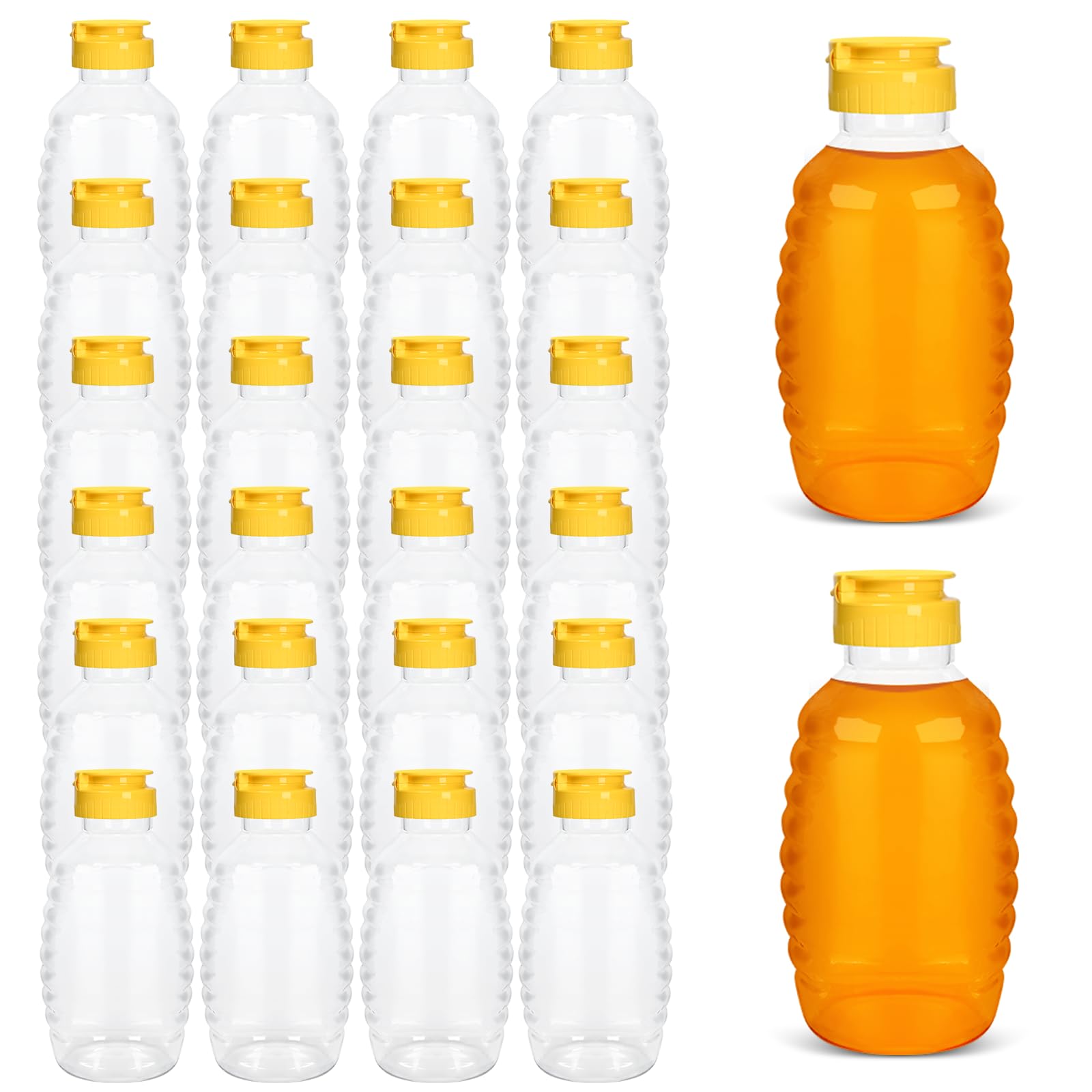 SkyJourney miel 16 oz botella exprimible para dosificación fácil en casa
