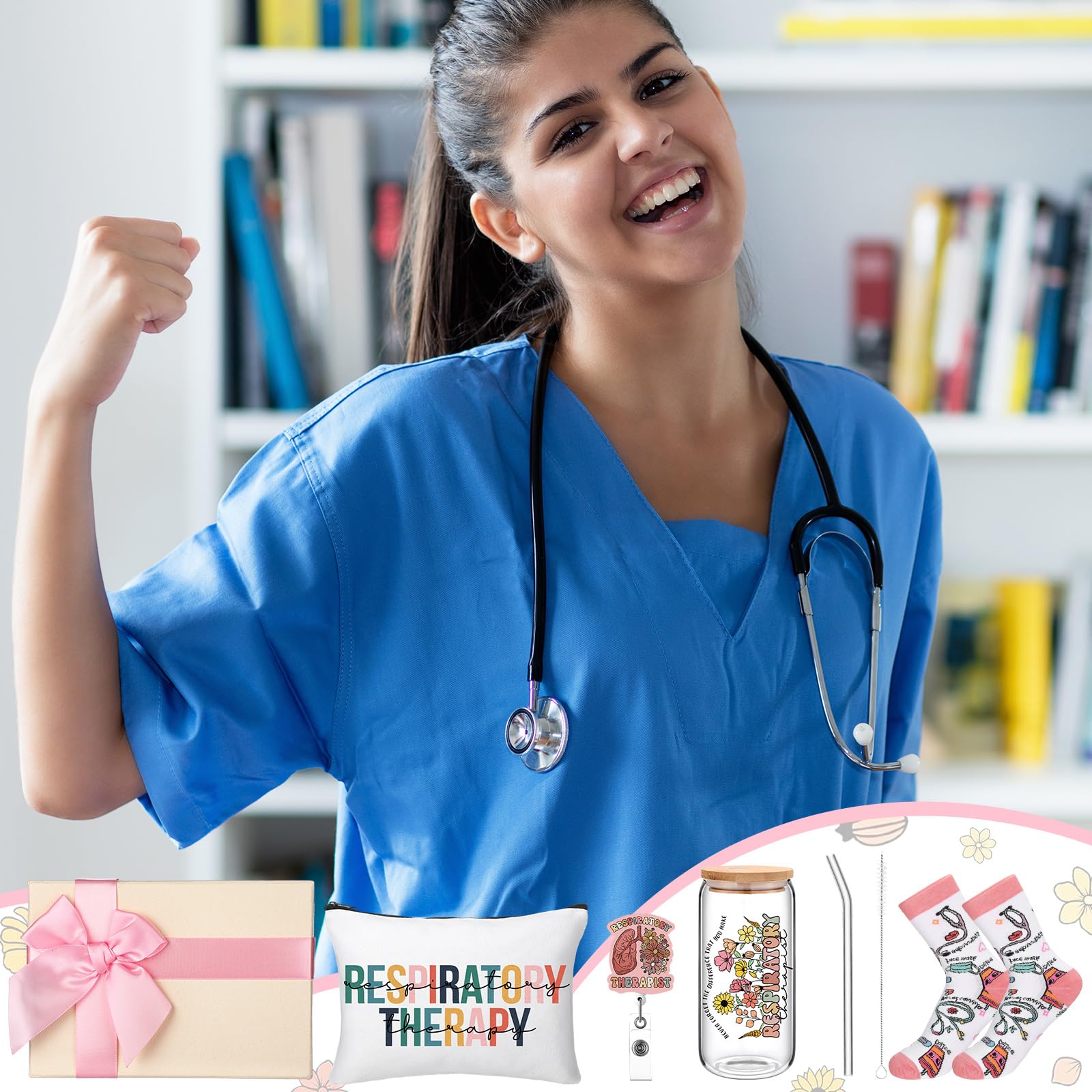 Skylety caja regalo rosa, lista para agradecer en cualquier ocasión