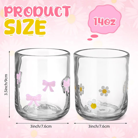 Skylety copa con Daisy amarilla, ideal para bebidas refrescantes.