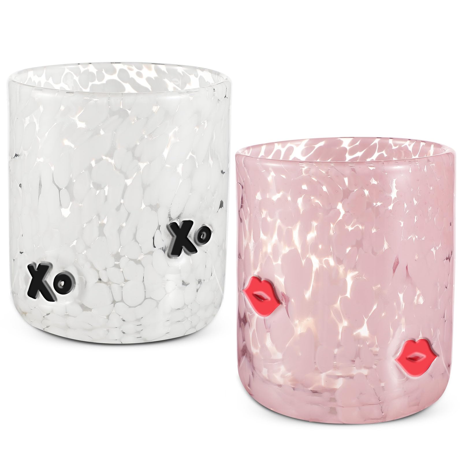 Copas Skylety con corazón para cenas románticas y brindis.