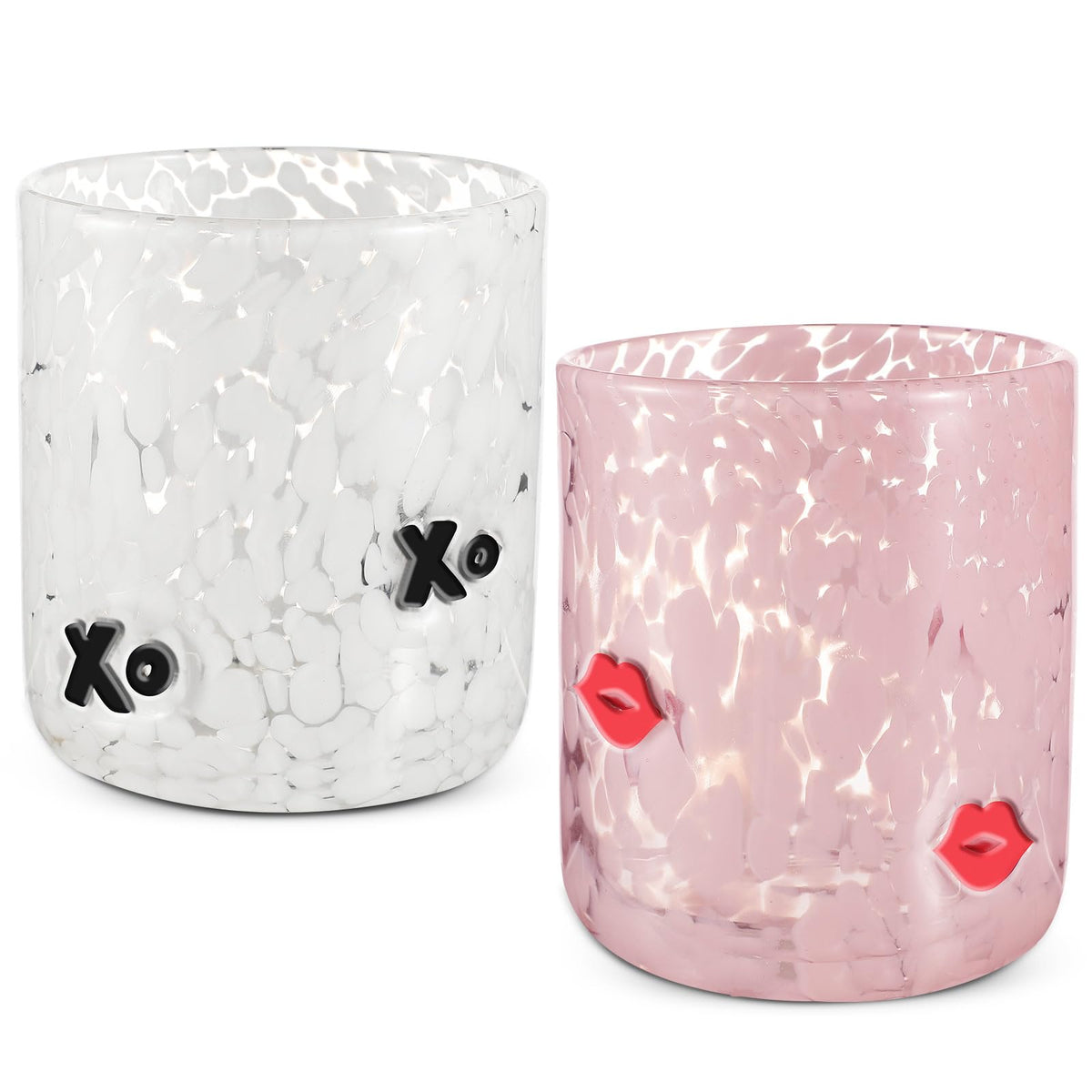 Copas Skylety con corazón para cenas románticas y brindis.