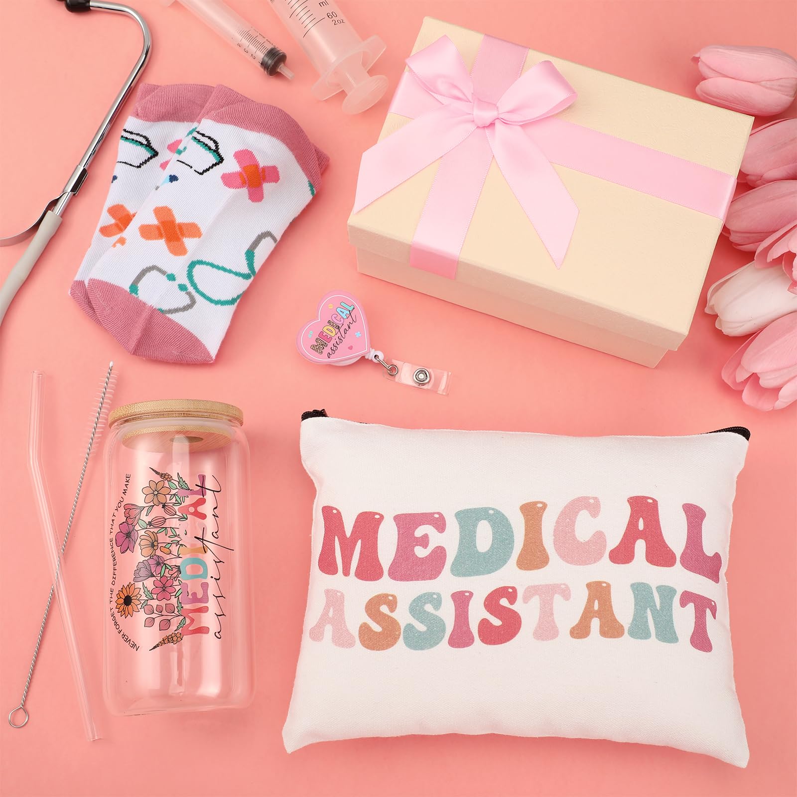 Medias algodón Skylety cómodas para asistentes médicas durante jornadas largas.