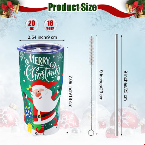 Skylety con 18 disenos navidenos en vaso termico para regalo o celebracion.