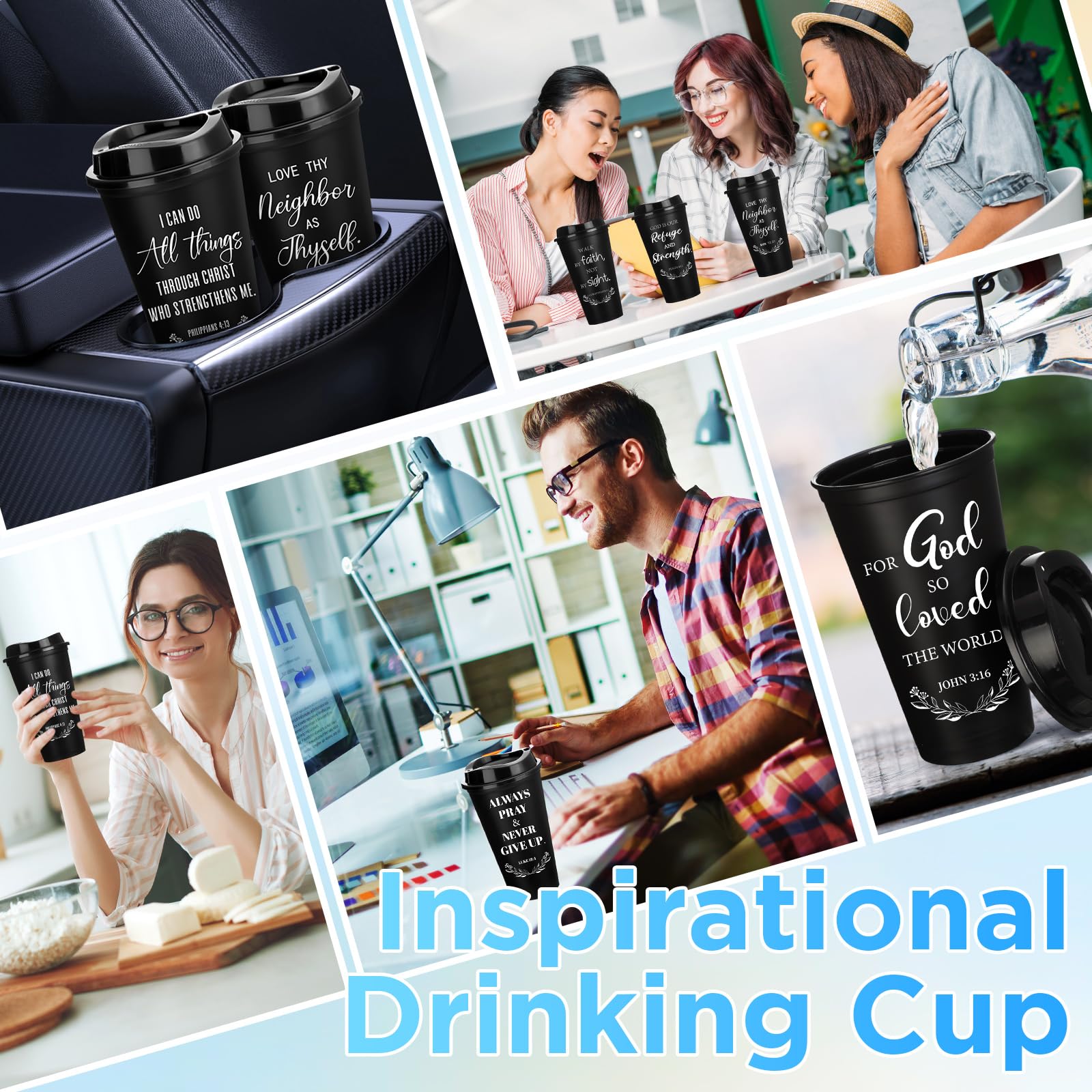 Skylety pack-40-tazas-cristianas, ideal para eventos y reuniones.