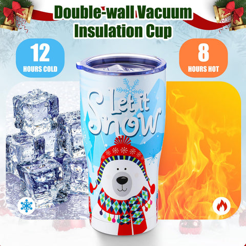 Regalo navideno Skylety vaso termico 20oz para familiares y amigos.
