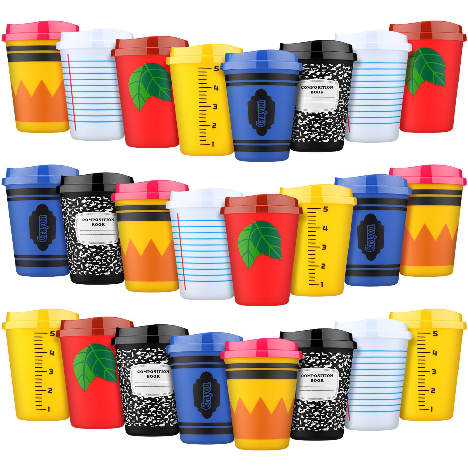 La taza Skylety 12oz con tapa, ideal para café en el aula.