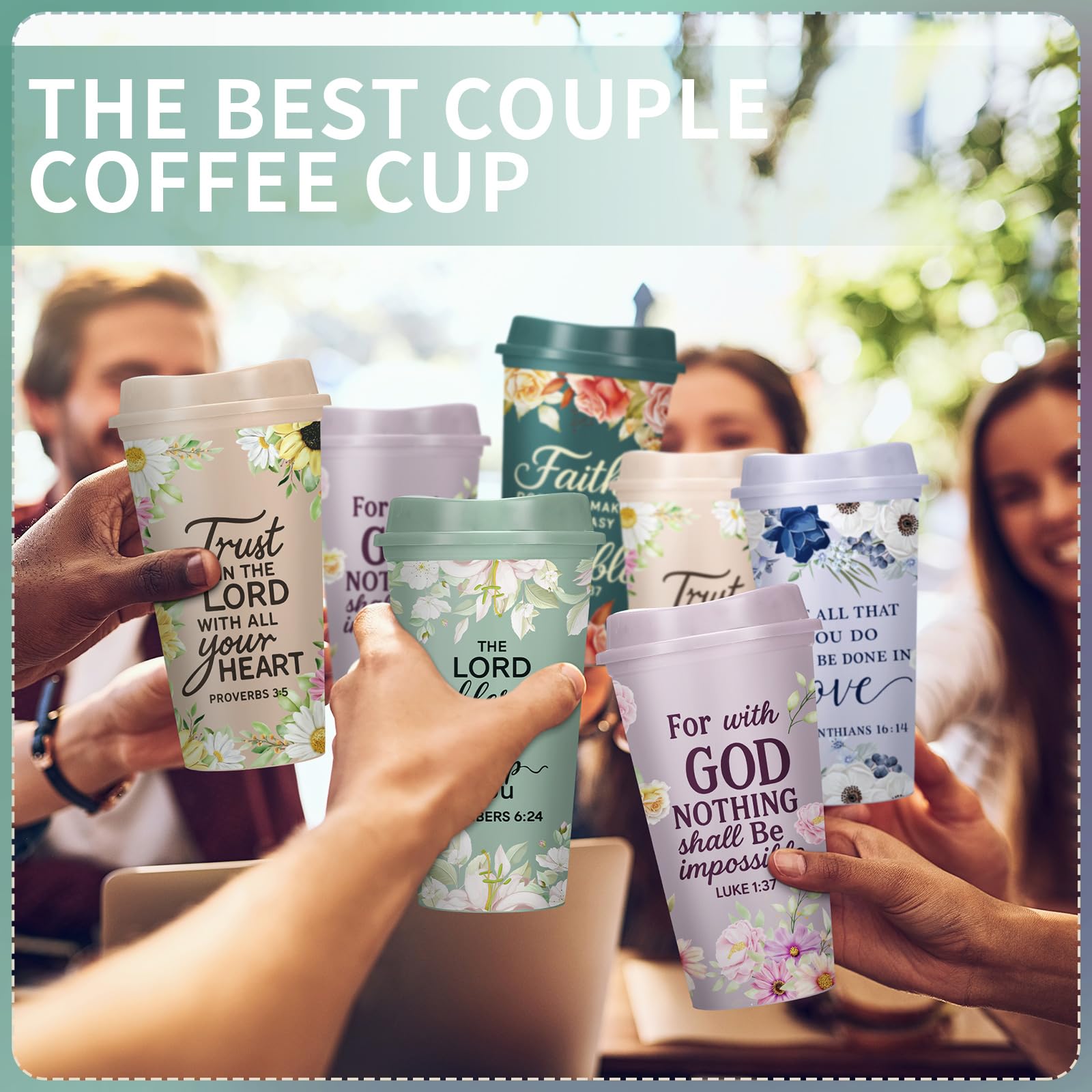 Taza para viajar Skylety 16 oz, diseño compacto para portavasos.