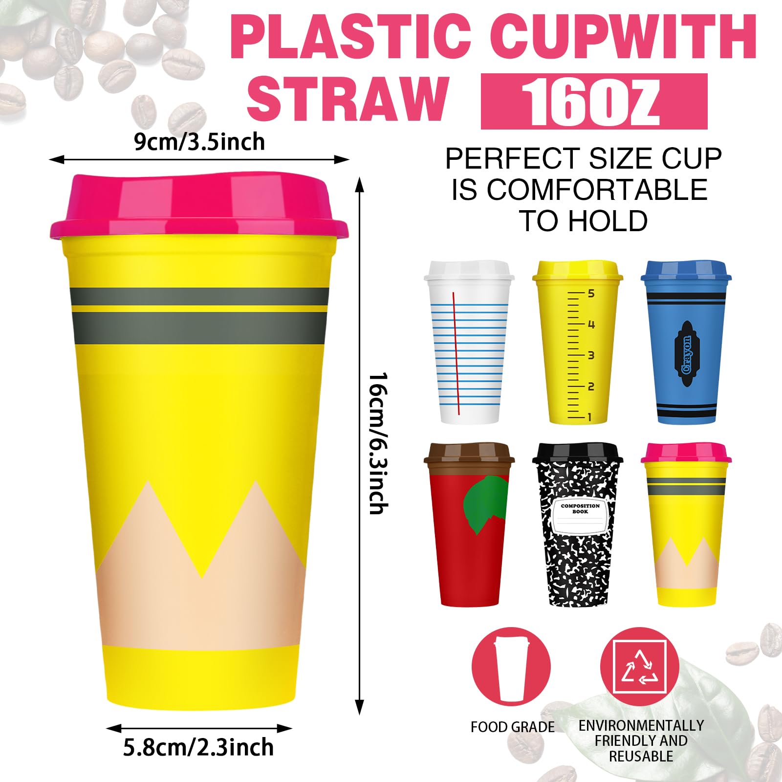 Taza Skylety para docentes con lapiz y regla, perfecta para regalos prácticos.