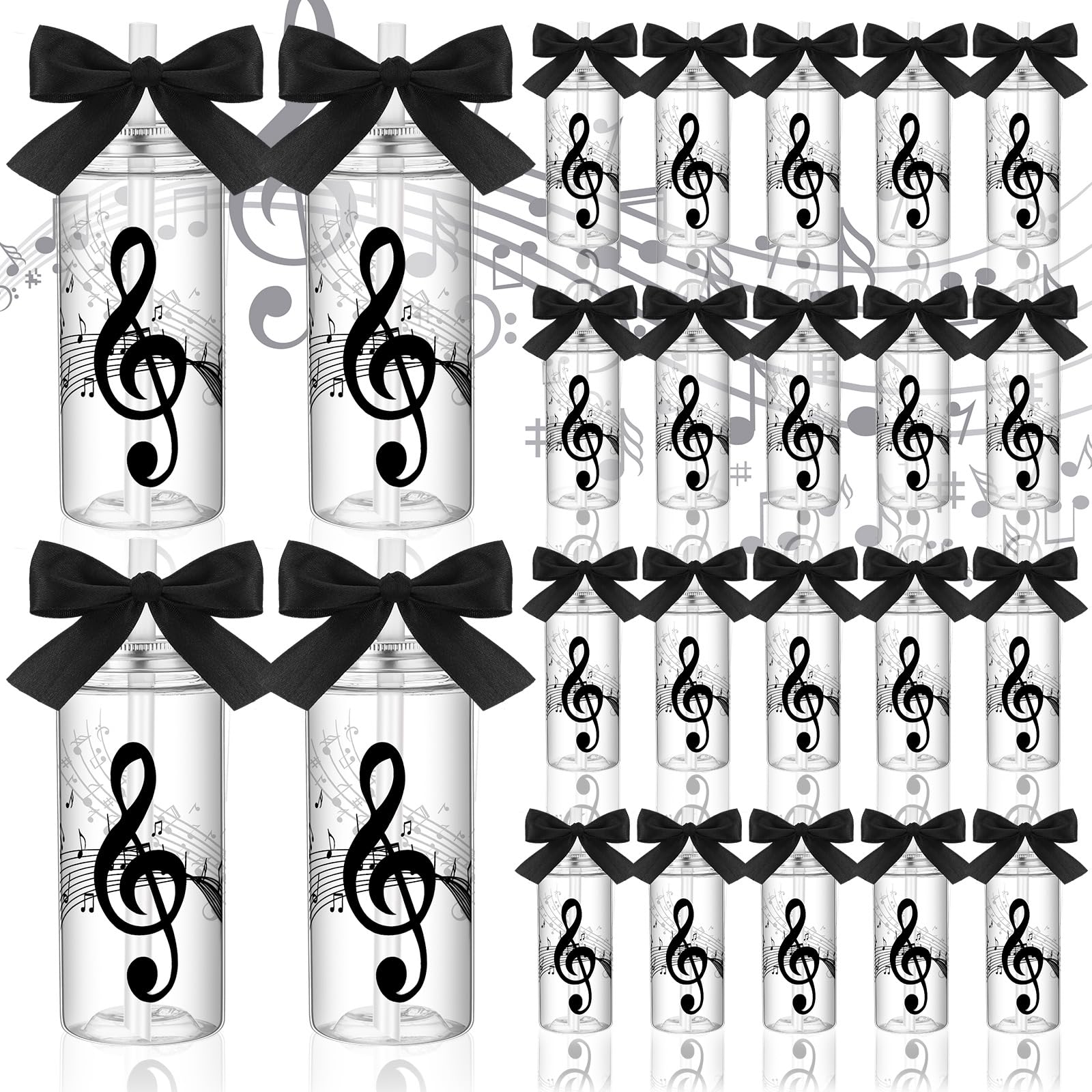 Vasos Skylety con notas musicales de 14oz para fiestas.