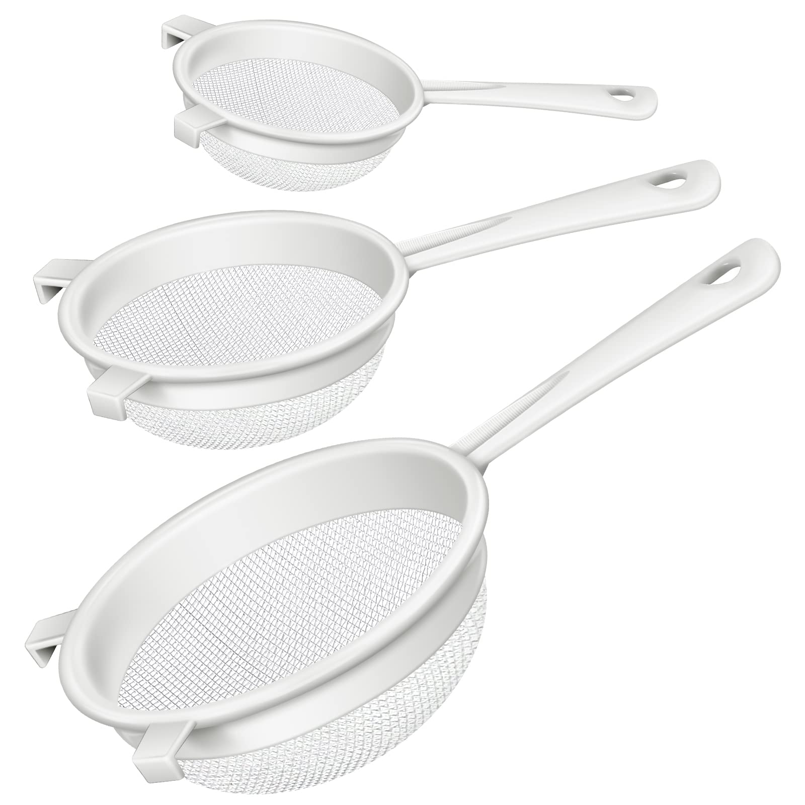 Colador Skyley de malla nylon tres pulgadas, filtrado fino para cocinar.