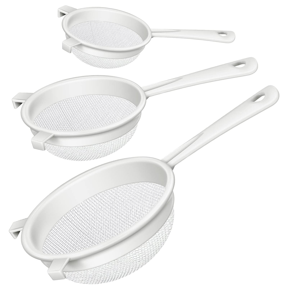 Colador Skyley de malla nylon tres pulgadas, filtrado fino para cocinar.