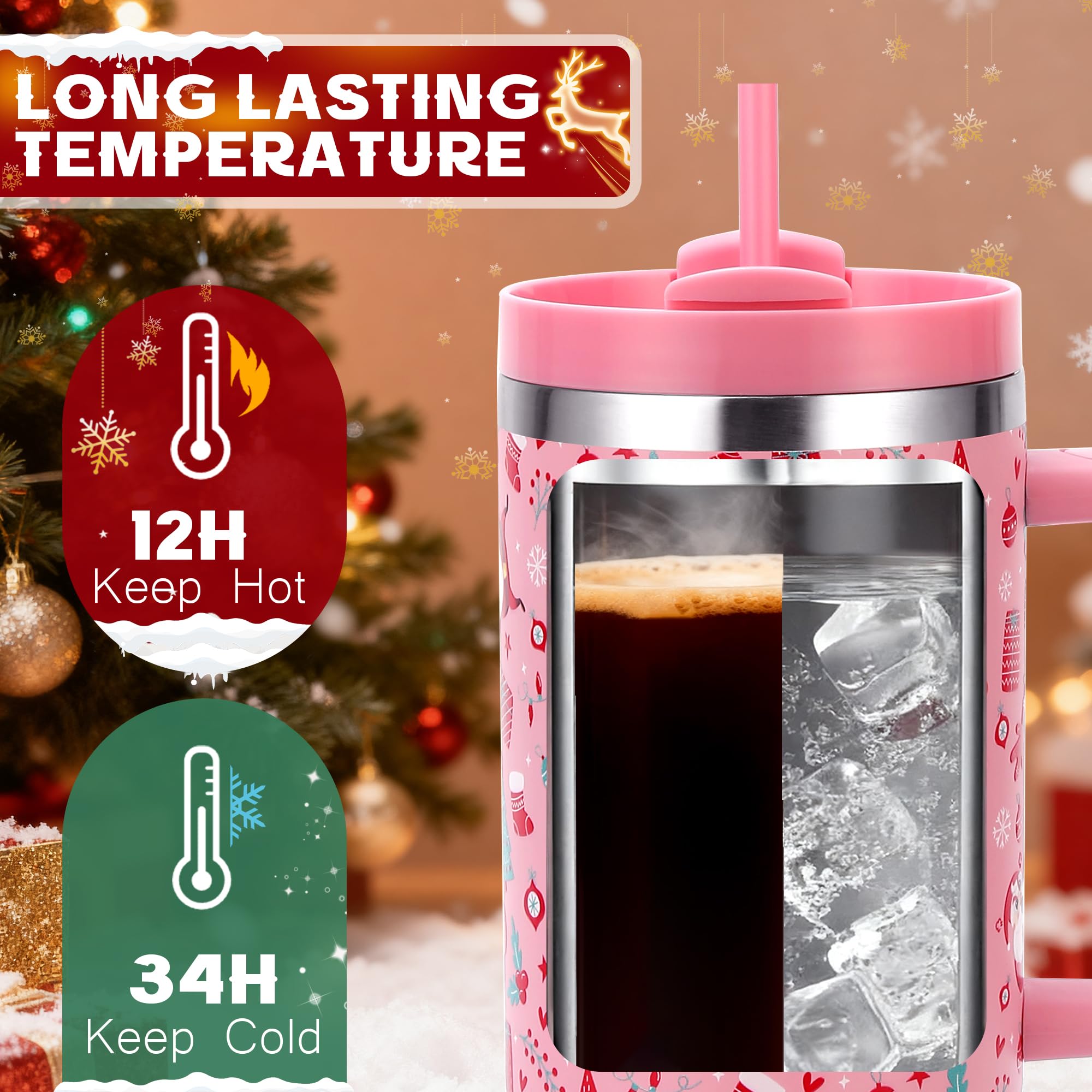 Skywerc tumbler libre de bisfenol A, acero inoxidable seguro para bebidas