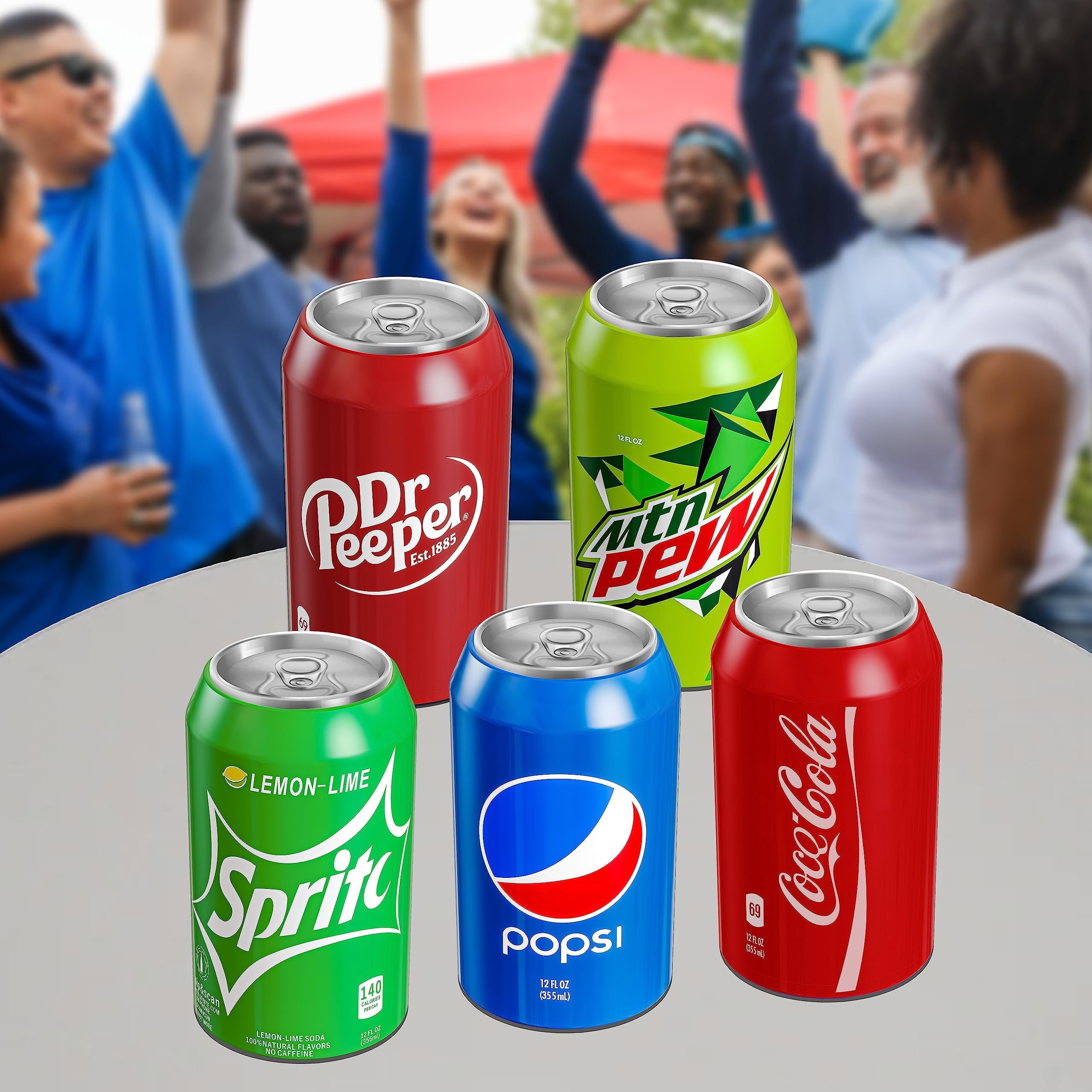 Skywin tapas de lata de silicona 12 oz, diseño divertido para fiestas al aire libre.