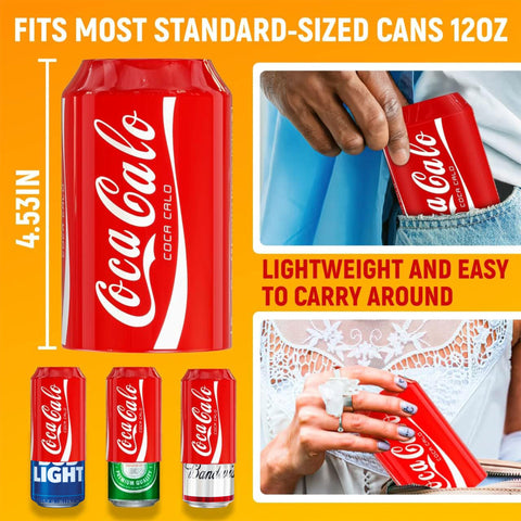 Skywin funda lata silicona roja, protección y estilo para playa.
