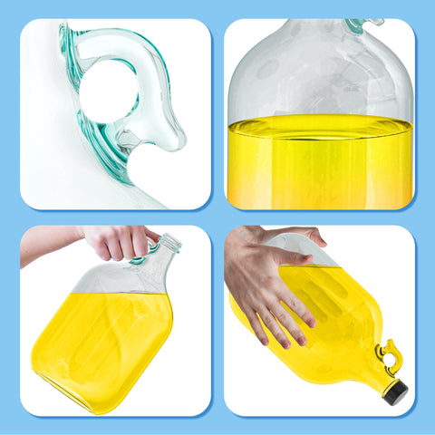Skywin jarra de vidrio duradera ideal para fermentación, bebidas y almacenamiento a granel
