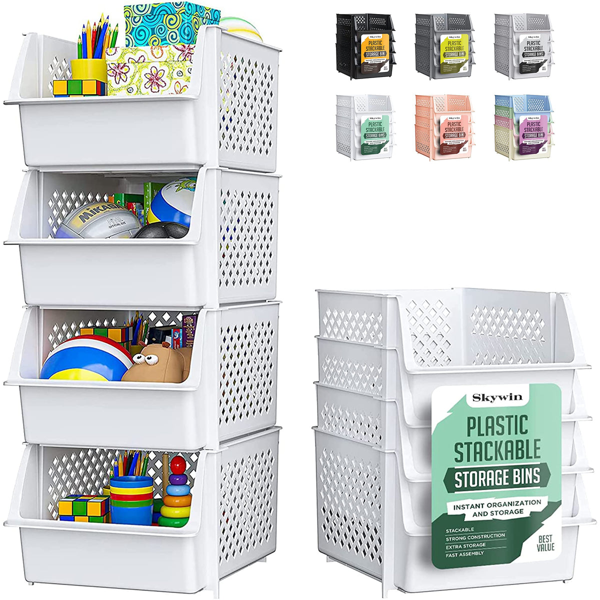 Skywin TidyFriend: cajas apilables para despensa, visualización clara de alimentos