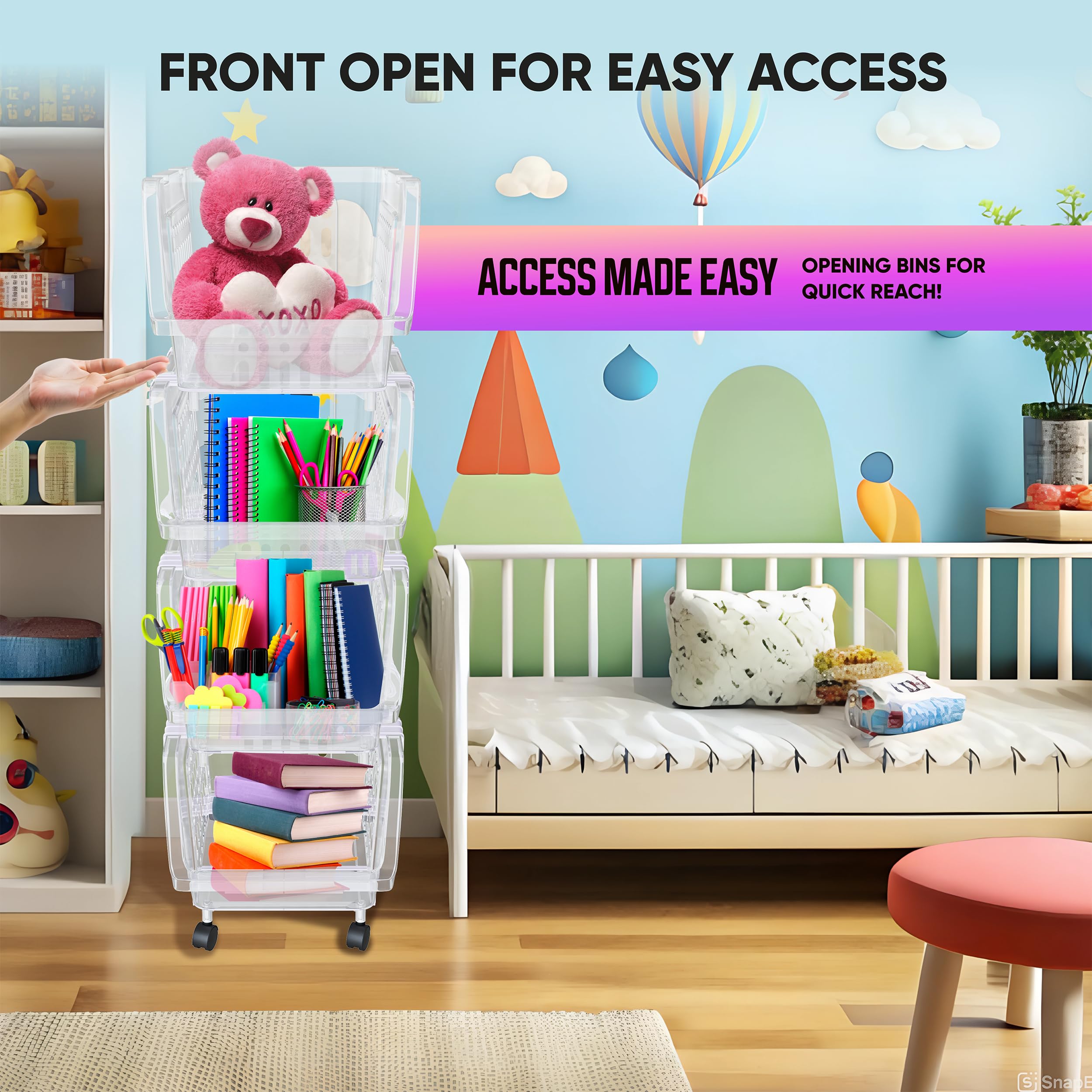 Skywin TidyFriend diseño ventilado ayuda a mantener contenido seco y libre de polvo