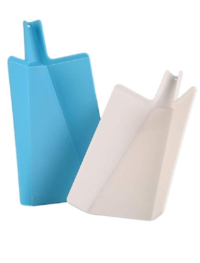 Tabla de corte plegable Slap Chop azul 11x7 pulgadas para picar rápido y sin salpicaduras.