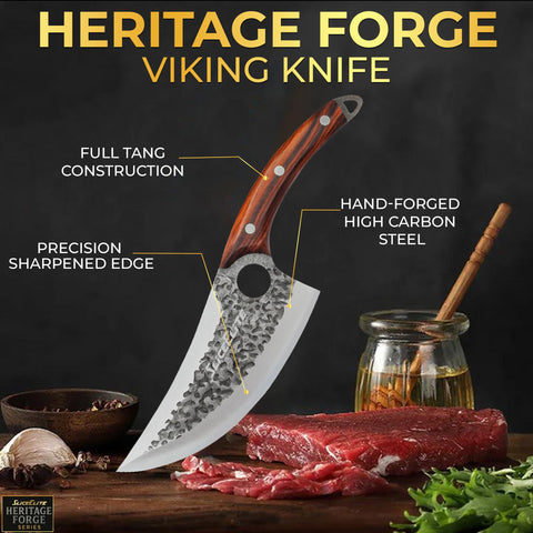 SliceElite cuchillo vikingo borde negro antiadherente para deslizamientos limpios