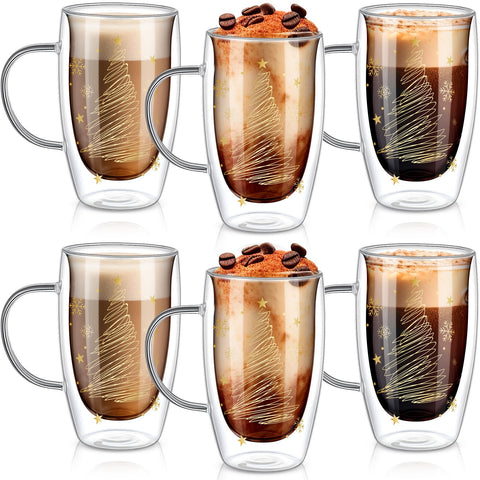 Sliner jarras navidad 6 unidades: ideal para reuniones y desayunos festivos.