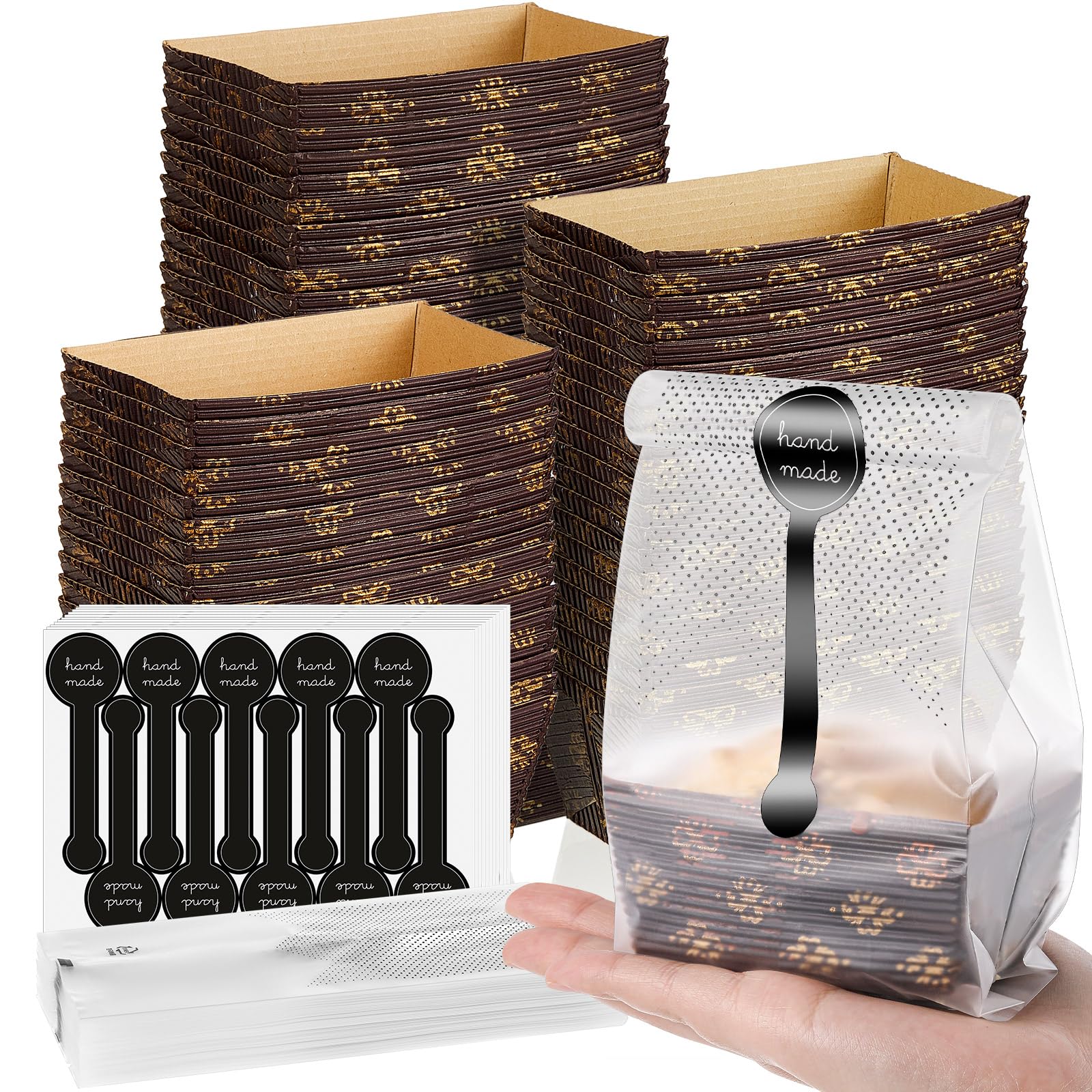 Sliner moldes mini pan desechables de 3.1x1.5 pulgadas para porciones