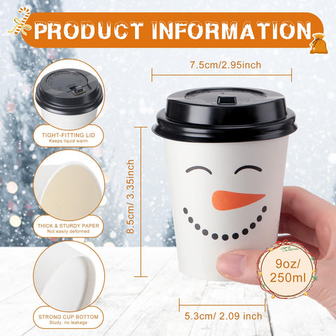 Detalle de la tapa segura en tazas Sliner navideñas para bebidas frías o calientes